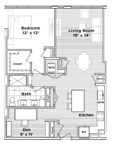a floor plan of a house at Madison West Elm, Conshohocken, PA